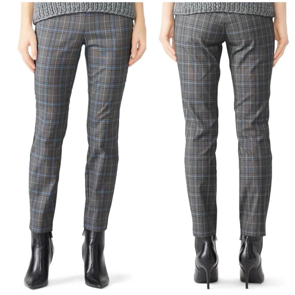 Rag & Bone Plaid Simone Pant Grey Black Blue Plaid 12